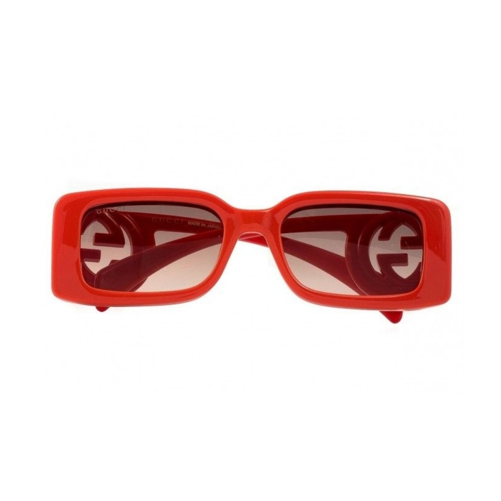 NEW GUCCI GG1325S 005 SQUARE RED WOMEN SUNGLASSES - Picture 8 of 9